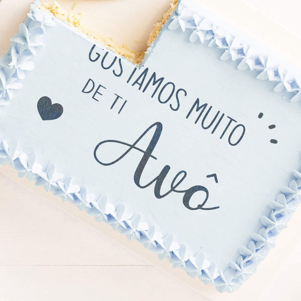 Bolo "Gostamos muito de ti avô"